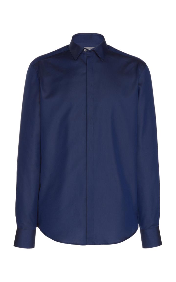 Lanvin Cotton And Silk Button-up Shirt