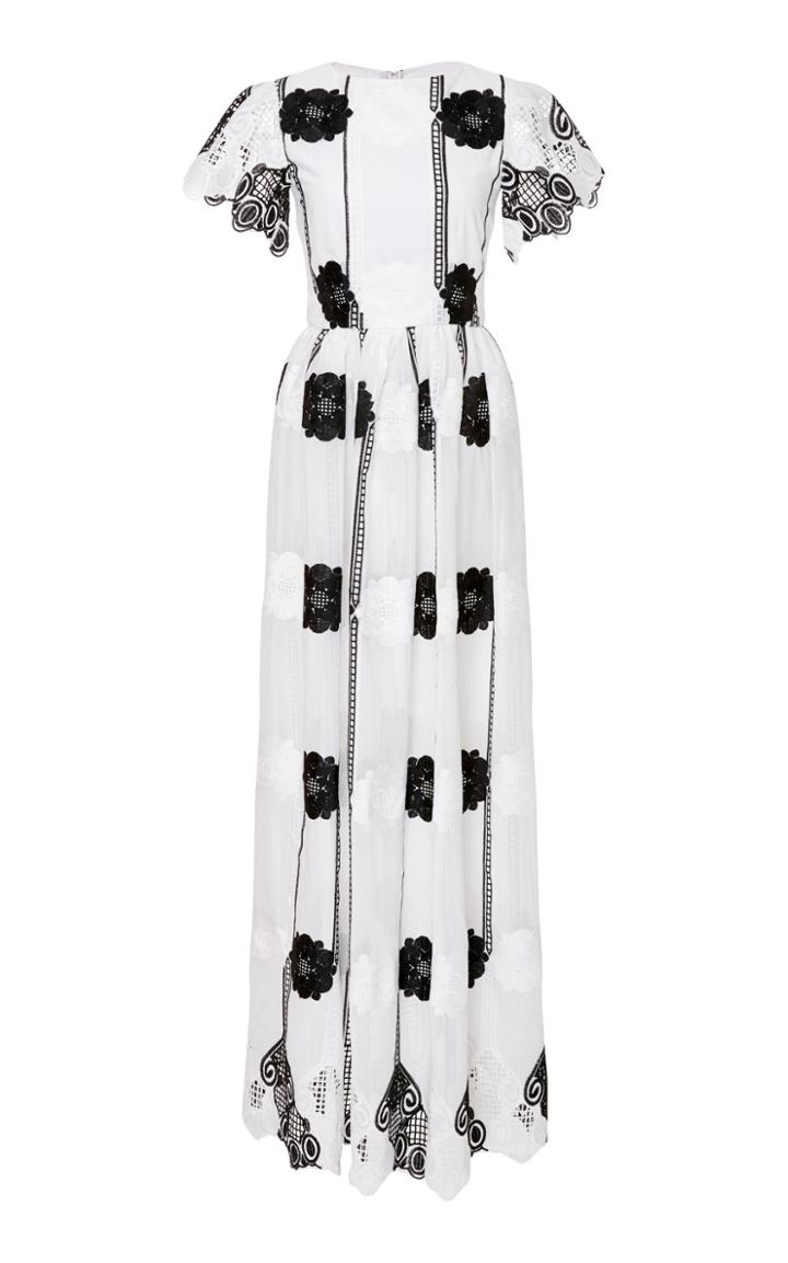 Alcoolique Deva Long Contrast Dress