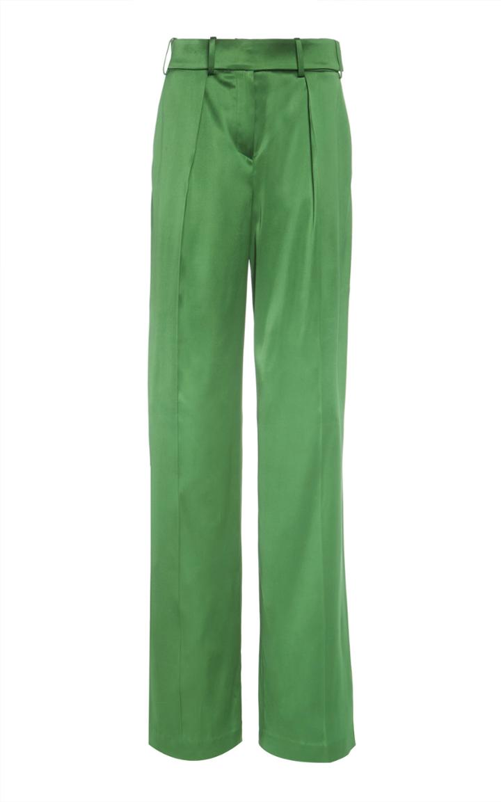 Alexandre Vauthier High-rise Satin Wide-leg Pants