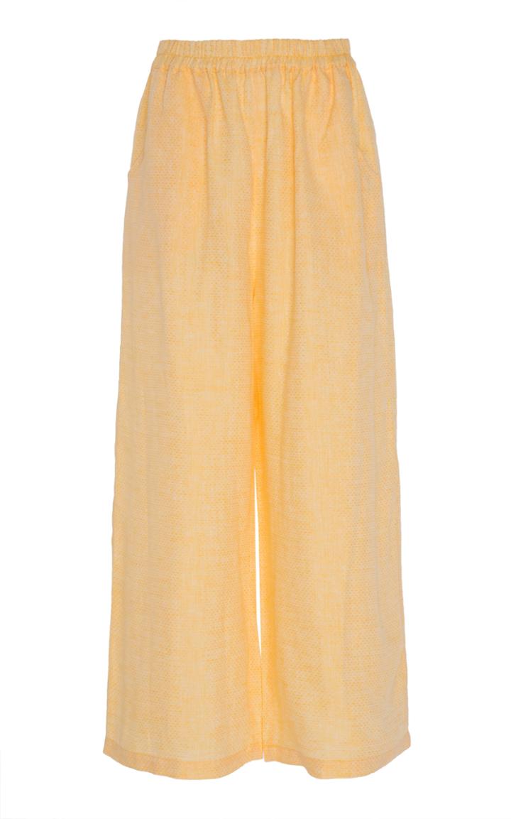 Moda Operandi Gl Hrgel Cropped Linen Wide-leg Pants Size: M