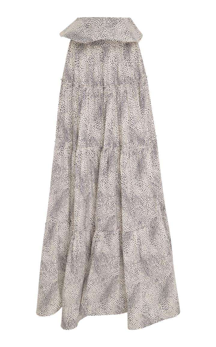 Leal Daccarett Pelicano Tiered Maxi Skirt
