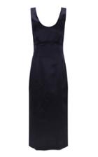 Moda Operandi Le17 Septembre Wool-silk Scoop-neck Midi Dress