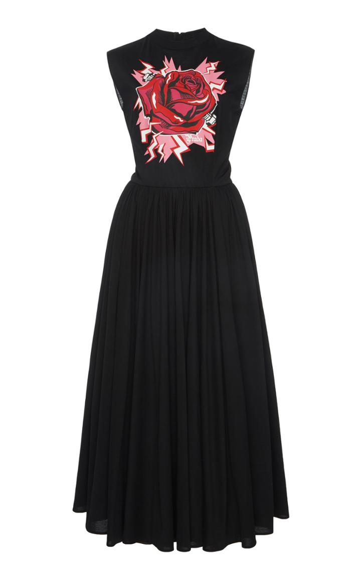 Prada Sleeveless Pleated Dress