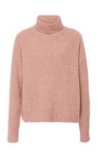 Sally Lapointe M'o Exclusive Rib-knit Cashmere And Silk Blend Sweater