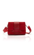 Michino Paris Phedra Suede Messenger Bag