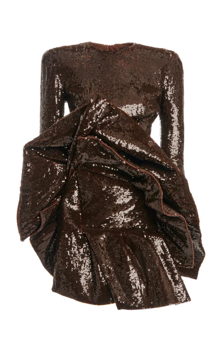 Moda Operandi Balmain Embellished Sequined Dress