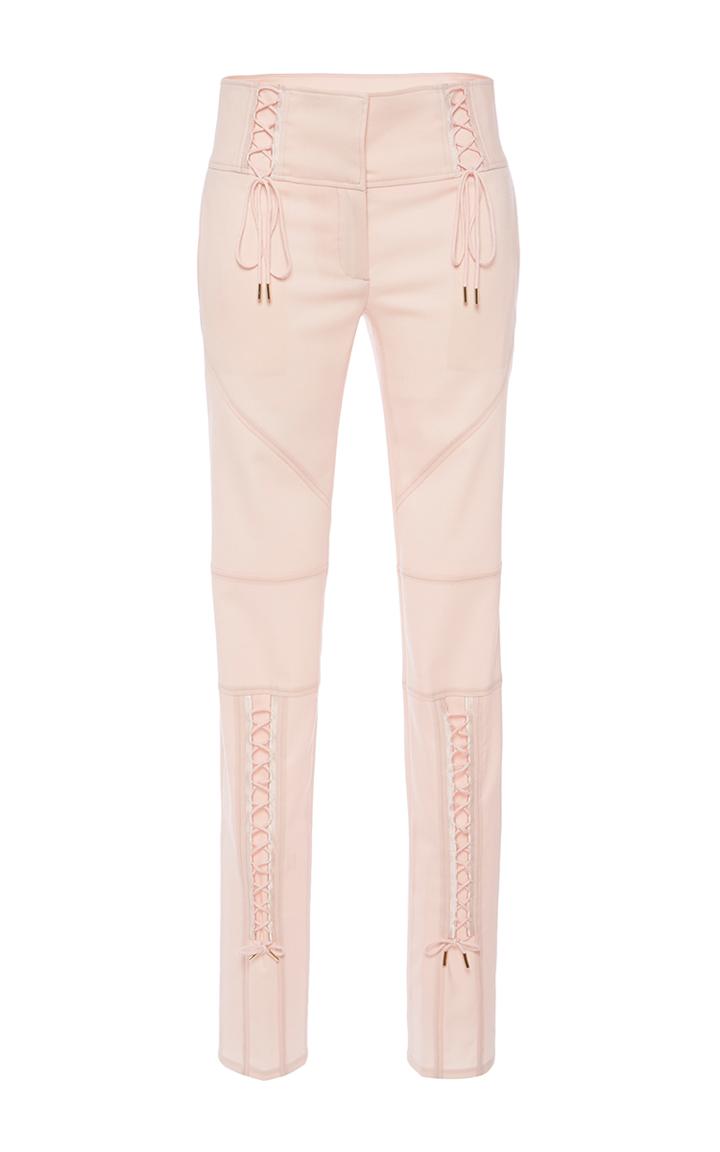 Roberto Cavalli Blush Wool Fresh Stretch Trousers