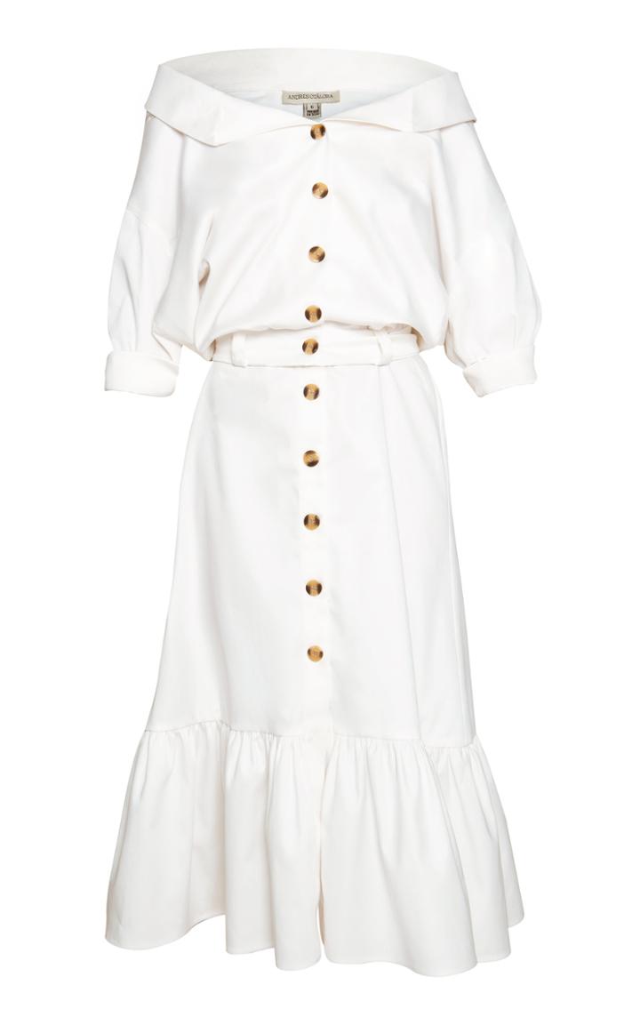 Moda Operandi Andres Otalora Ruba Cotton Midi Dress