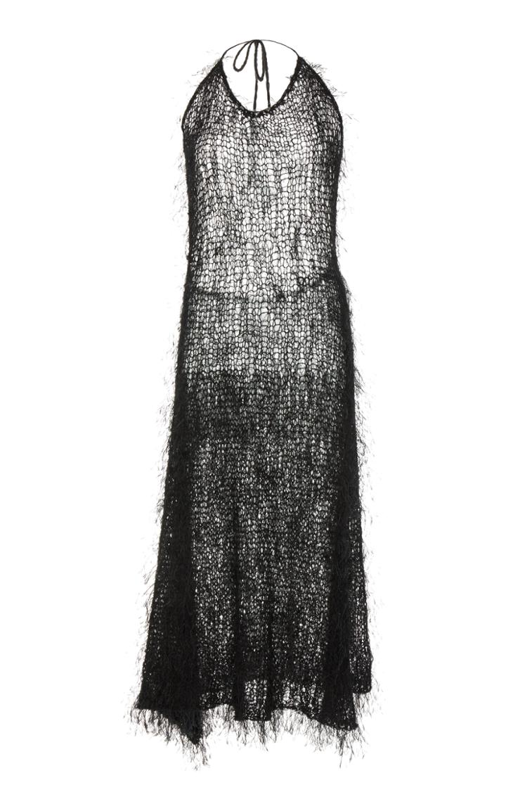 Rodarte Knit Eyelash Halter Dress