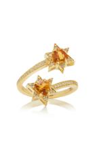 Moda Operandi M.spalten 18k Gold And Multi-stone Ring Size: 7