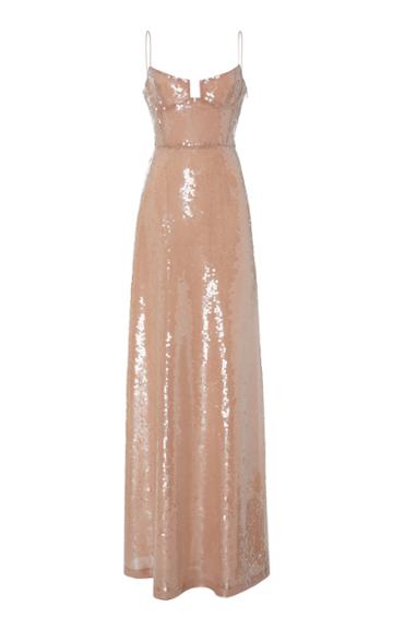 Galvan Phoebe Sequin-embellished Crepe Gown