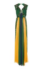 Semsem Sequin Chiffon Sleeveless Gown