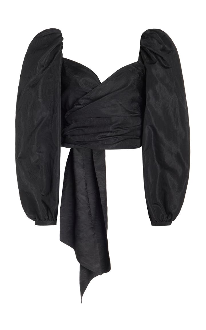 Moda Operandi Costarellos Mabelle Moir Off-the-shoulder Wrap Top