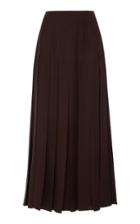 Moda Operandi Agnona Pleated Silk-dupioni Midi Skirt Size: 36