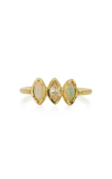 Brooke Gregson Triple Marquise Opal Diamond Ring