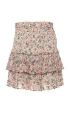 Isabel Marant Toile Naomi Printed Tiered Mini Skirt