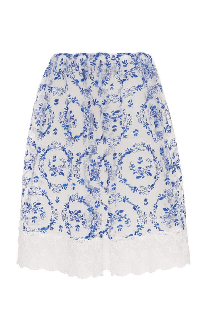 Moda Operandi Simone Rocha Printed Frill Skirt Size: 8