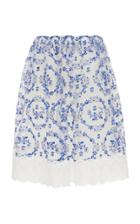 Moda Operandi Simone Rocha Printed Frill Skirt Size: 8