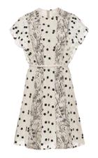 Giambattista Valli Embroidered Ruffle Sleeve Mini Dress