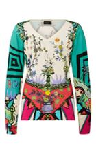 Etro Arcade Printed V-neck Sweater