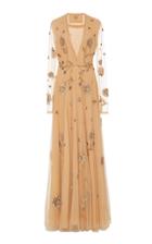 Cucculelli Shaheen Birds And Honey Embroidered Gown