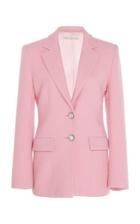Moda Operandi Alessandra Rich Crystal-embellished Tweed Wool-blend Blazer Size: 36