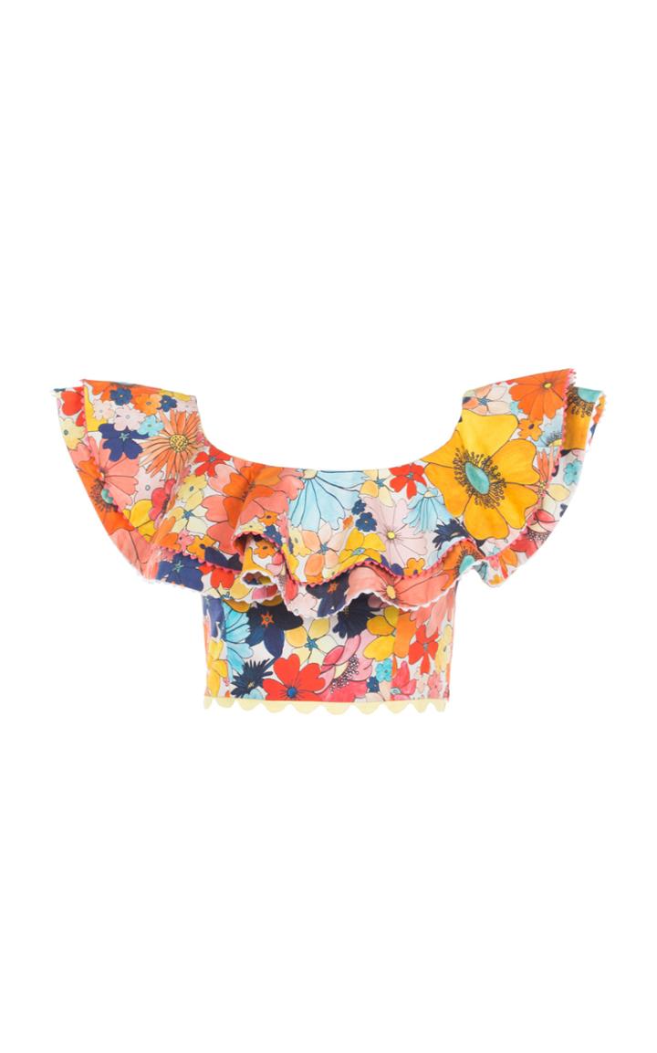 Celia B Poppy Strapless Crop Top