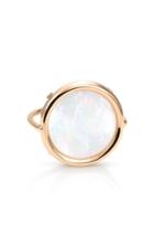 Ginette Ny 18k Rose Gold Mother-of-pearl Disc Ring