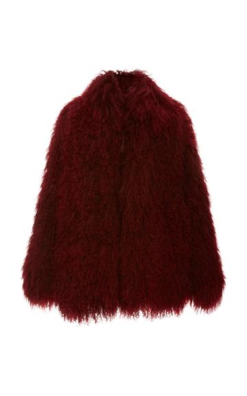 Sally Lapointe Shearling Short Cocoon Coat