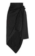Moda Operandi Unttld Satin Front Knot Skirt Size: 2