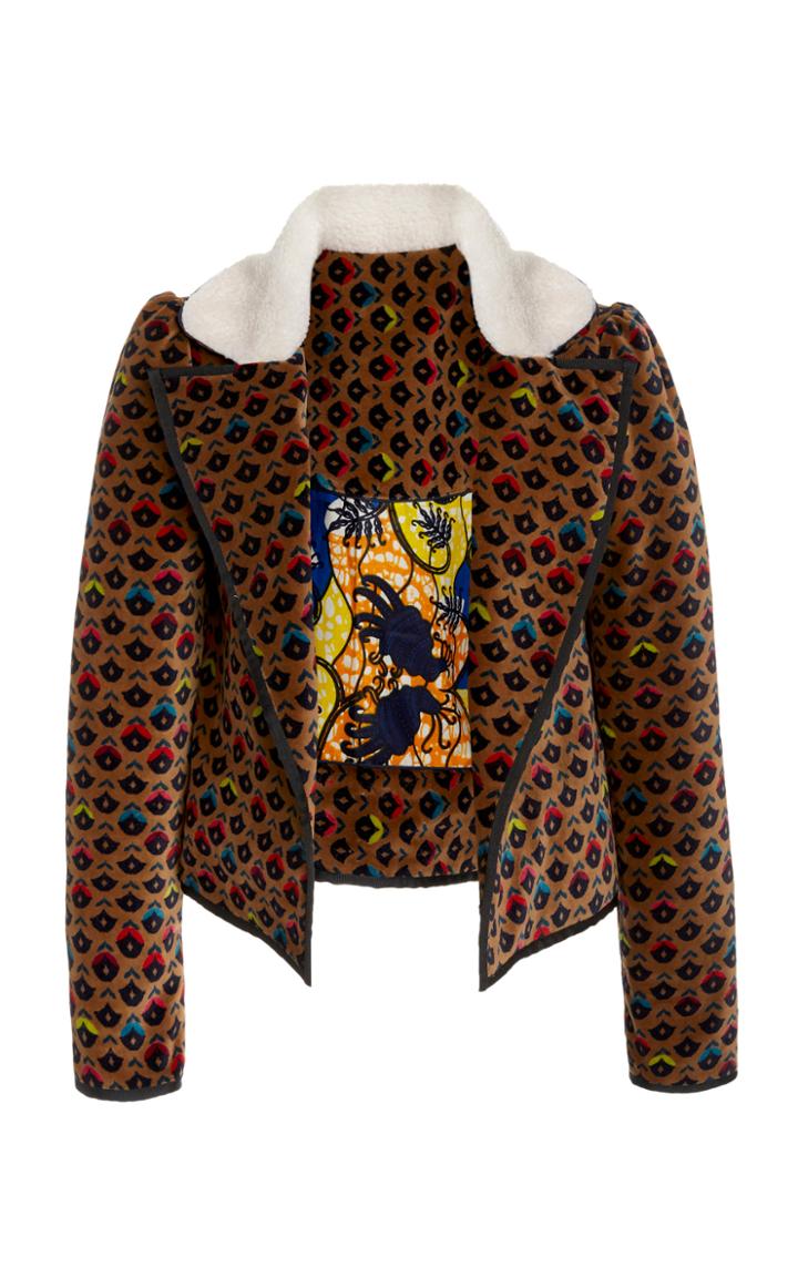 Moda Operandi Alix Of Bohemia Lotus Velvet Flight Moto Jacket