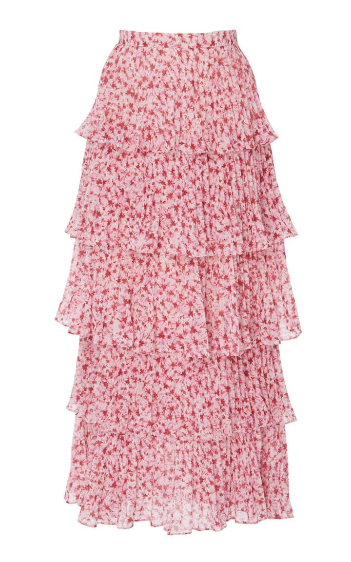 Amur Paisley Printed Chiffon Skirt