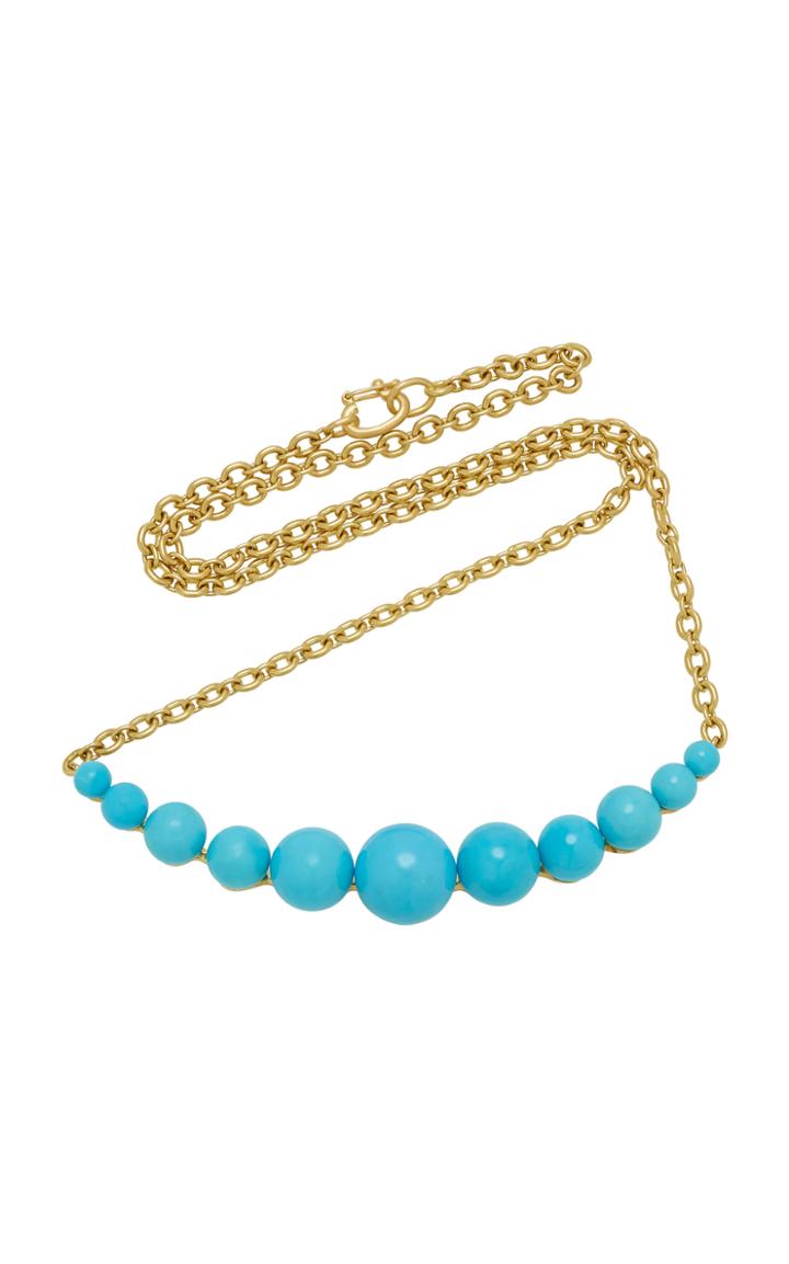 Irene Neuwirth 18k Gold And Turquoise Necklace