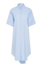 Tome Cropped Open Back Shirtdress