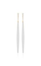 Moda Operandi Melissa Kaye 18k Yellow Gold Aria Stiletto Enamel Earring