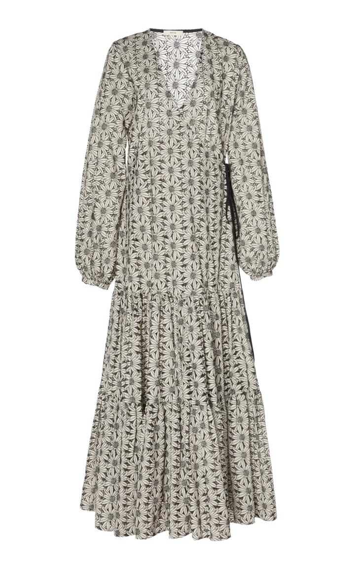 Matin Floral Broderie Anglaise Cotton Maxi Dress