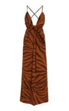 Mara Hoffman Lolita Tiger Print Cotton Maxi Dress