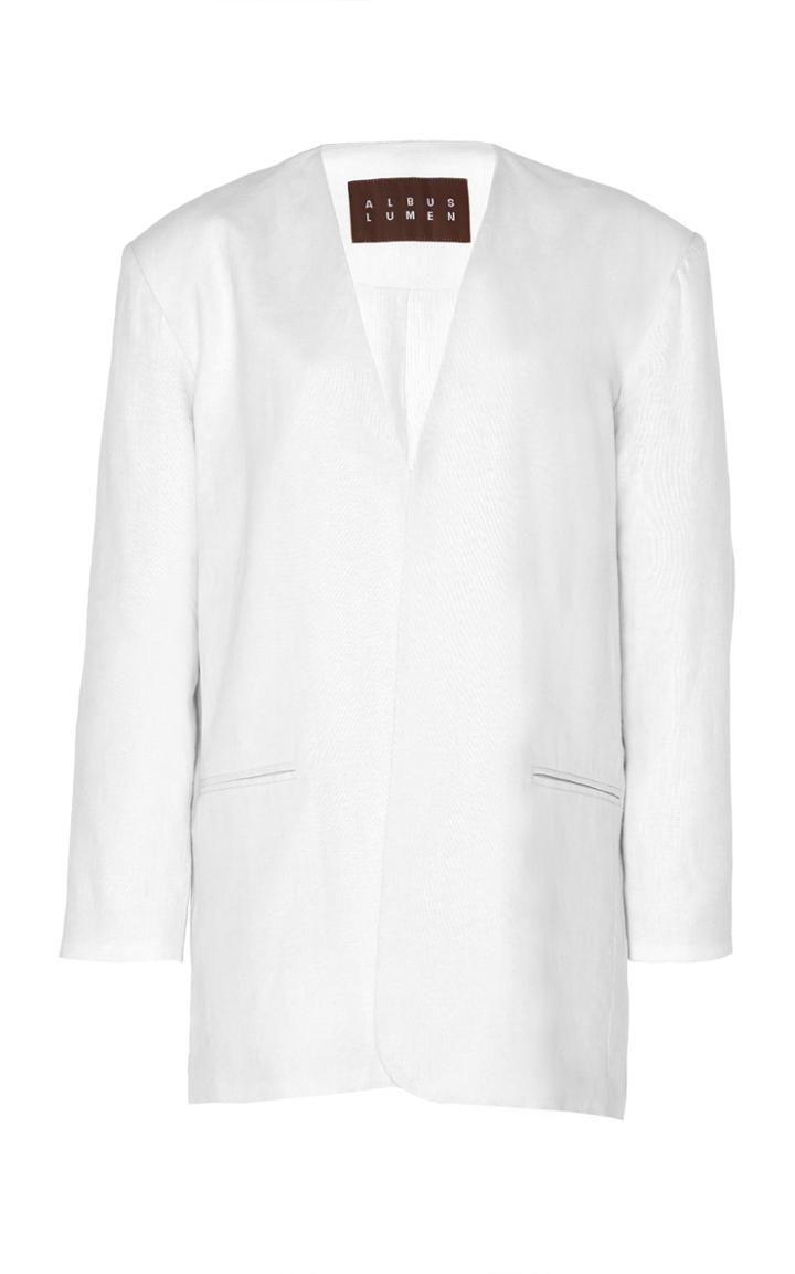 Albus Lumen Sokol Oversized Linen Blazer