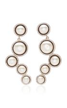 Moda Operandi Mateo 14k Yellow Gold Pearl And Diamond Enamel Earring