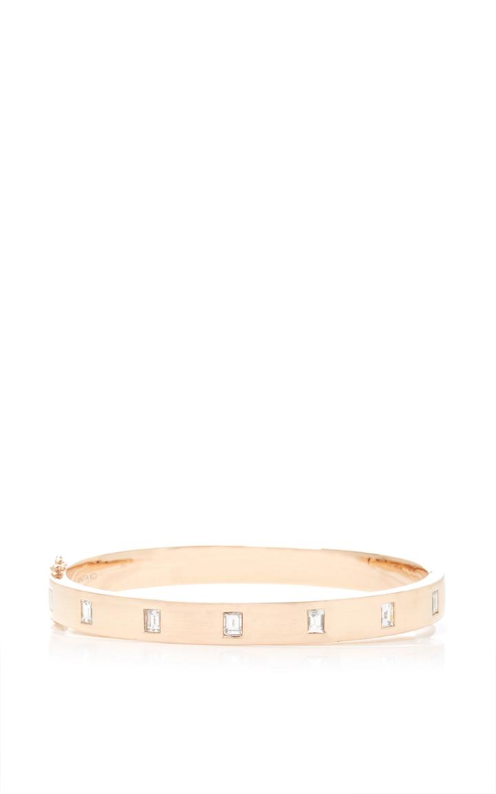 Anita Ko Baguette Oval Bangle