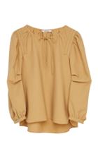 Moda Operandi Dorothee Schumacher Summer Mix Puff-sleeve Crepe Top