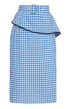 Moda Operandi Rodarte Belted Gingham Peplum Skirt