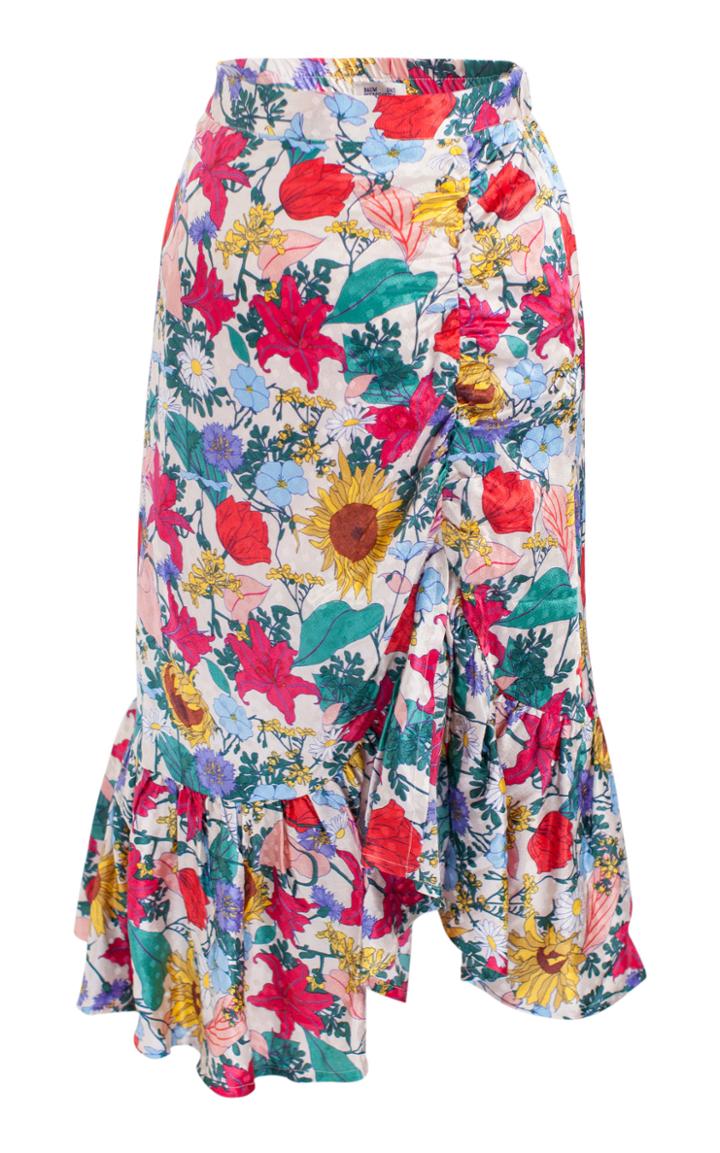 Baum Und Pferdgarten Simba High Waisted Floral Skirt