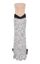 Elizabeth Kennedy Strapless Paillette Gown