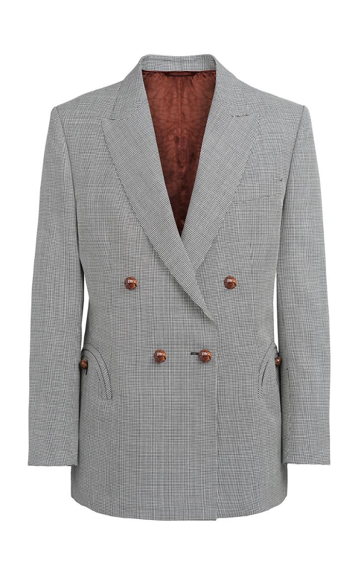 Moda Operandi Blaz Milano Kentra Spencer Wool Double Breasted Blazer