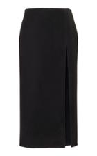 Moda Operandi Valentino High-rise Slit Wool Skirt