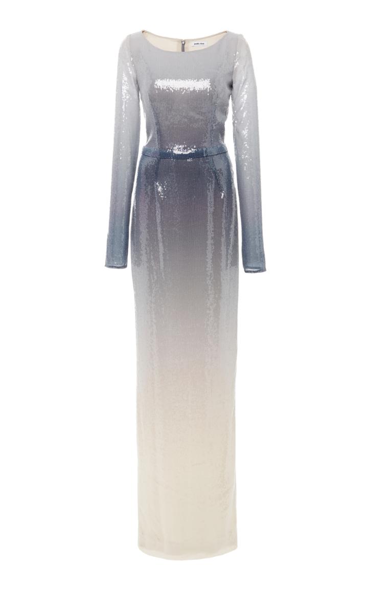 Pamella Roland Ombre Sequin Gown