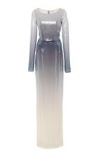 Pamella Roland Ombre Sequin Gown