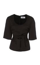 Partow Petunia Tie-detailed Linen Top