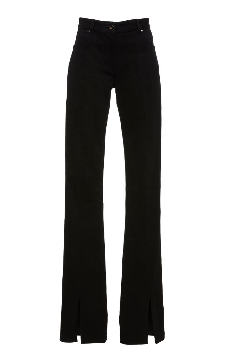 Jeffrey Dodd Flared Front Slit Laurel Jean